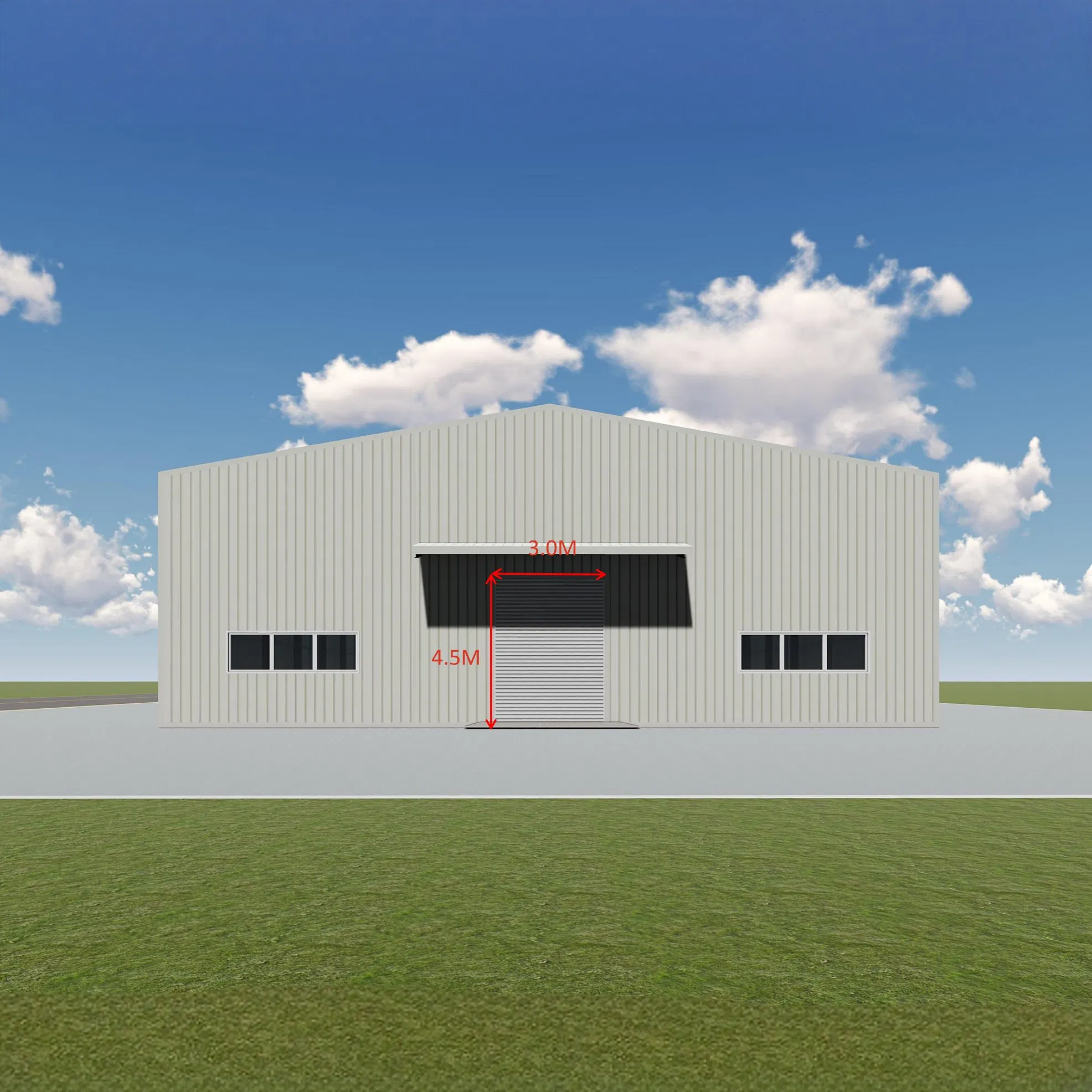 Free Design, Customized, Prefabricated Steel Structure, Suitable for Industy and Commercial Buildings