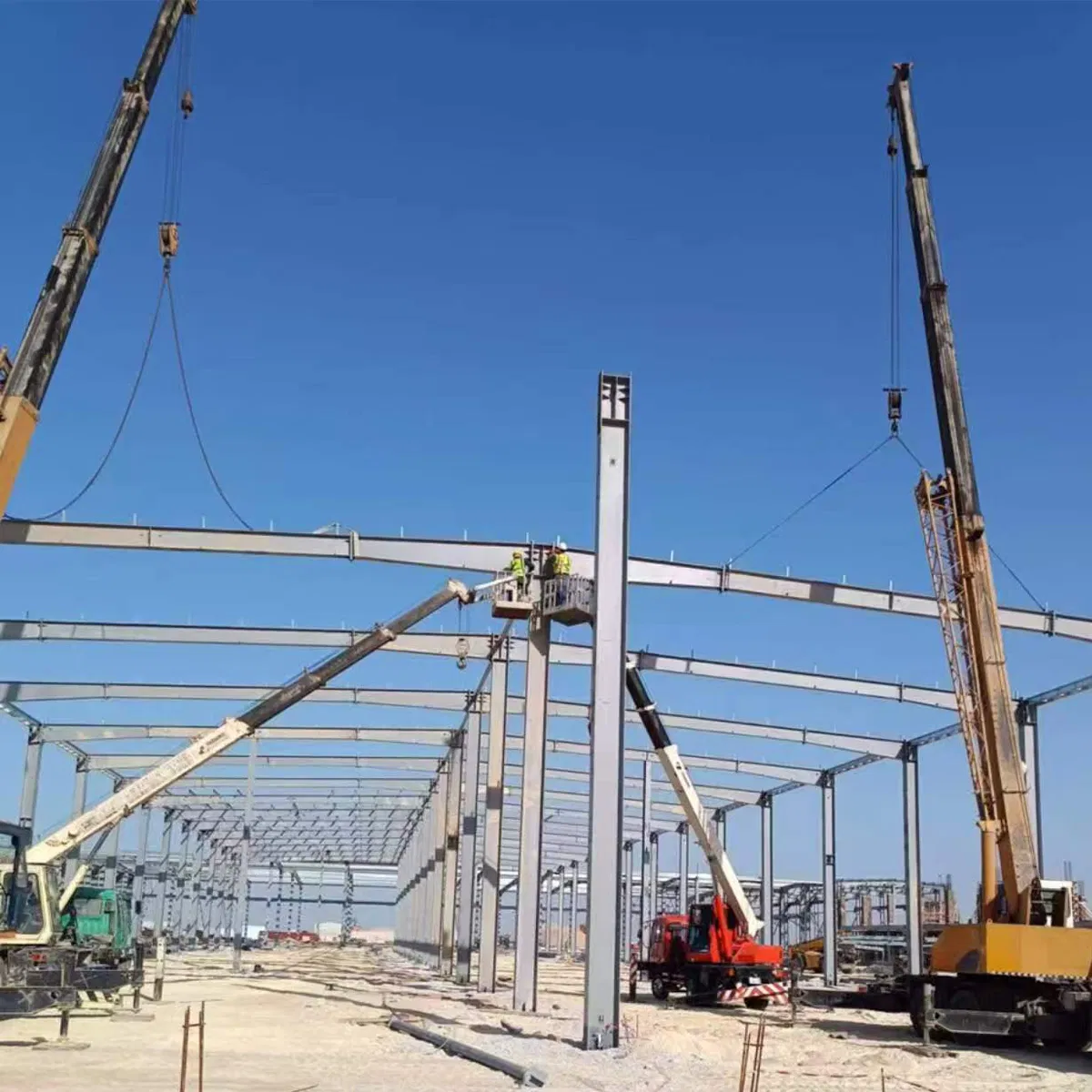 Modern Design Prefabricated Industrial Warehouse Offices Shed Manufacturer Insulated Two-Story Agricultural Steel Structure Warehouse Building