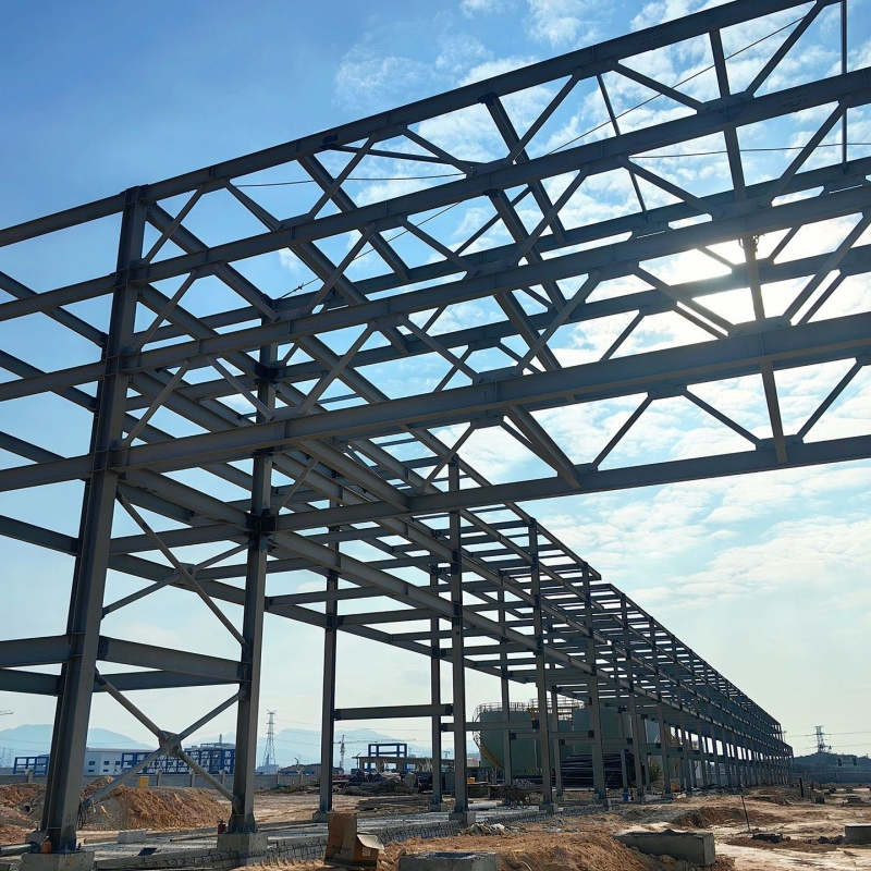 Multi Span Industrial Steel Structure Production Building for Logistics