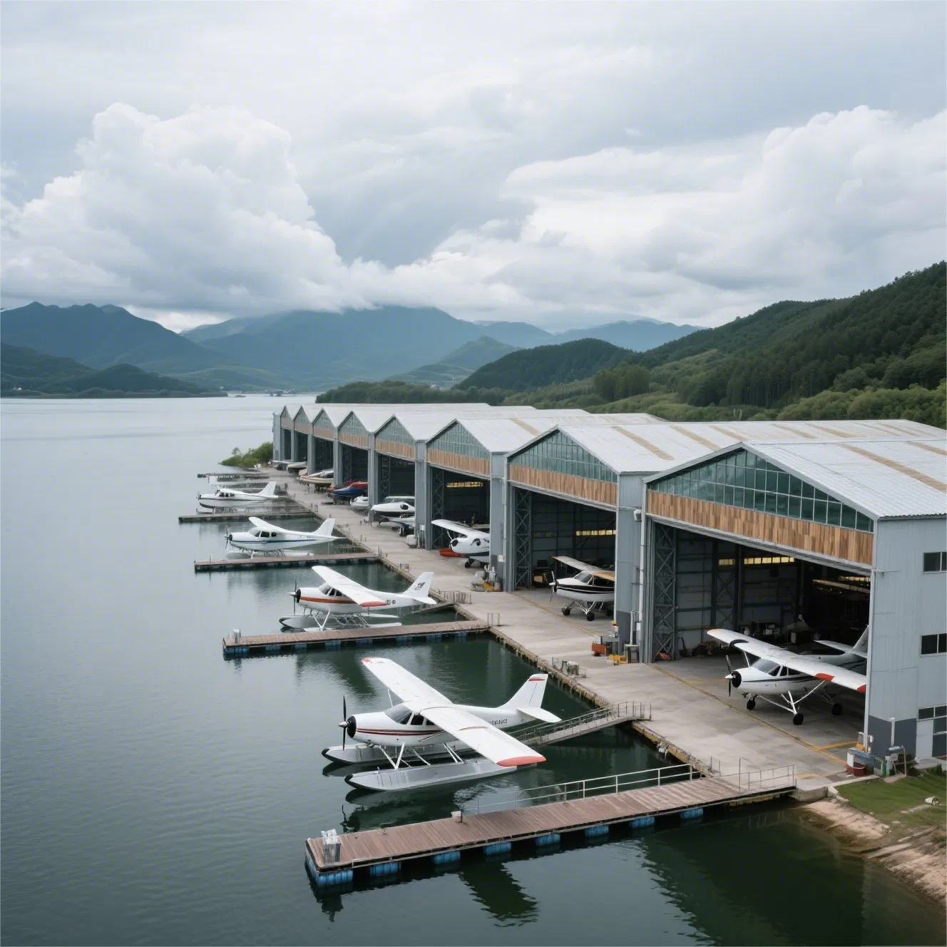 Bolt Connection Standard Package Q355 Q235 Steel Structure Prefabricated Hangar