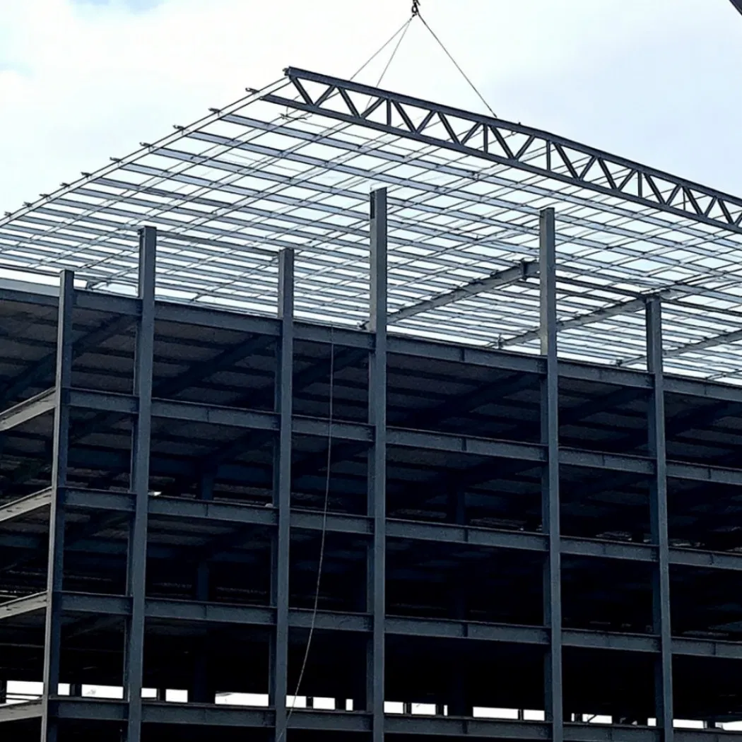 Large Span Prefabricated Steel Structure Warehouse Multi Storey Metal Building Kit for Industrial Logistics Workshop Garage Shed