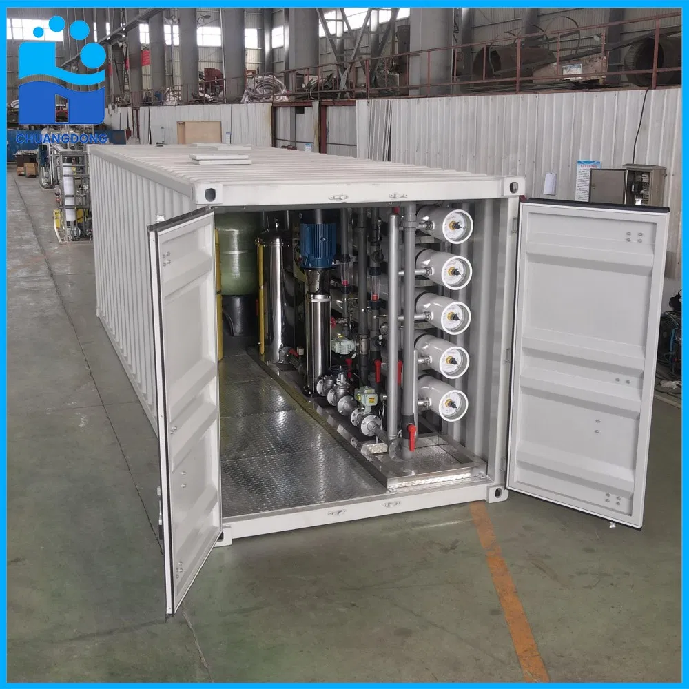 Heavy-Duty 15tons/H Containerized Reverse Osmosis System for Seawater Salt Water Desalination Water Treatment Plant in Farm Irrigation Projects