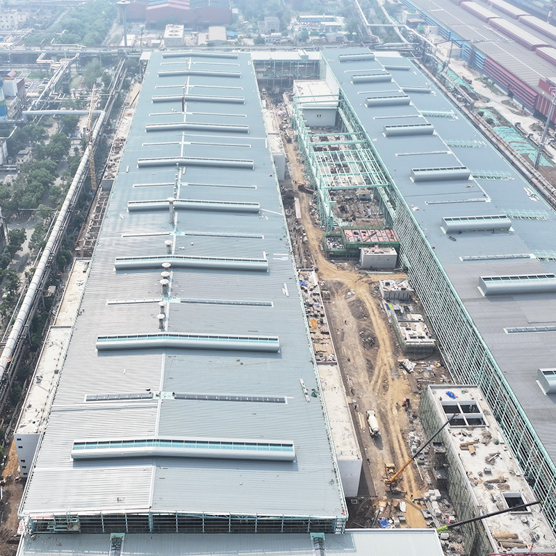 Seismic Resistant Multi Span Rigid Portal Frame Industrial Steel Structure Building