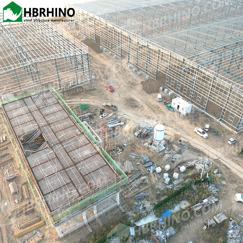 Galvanized Steel Prefab Cold Storage Building Turnkey Heavy Workshop Plant Structure Workshops Plants Prefab Light Workshop