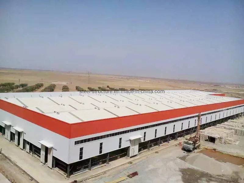 Customized Prefabricated Engineered Steel Structure Workshop Warehouse Hangar Showroom Supermarket Building