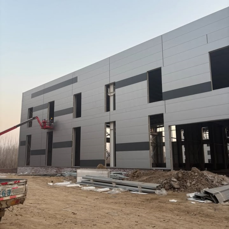 Multi Span Industrial Steel Structure Workshop Building for Storage