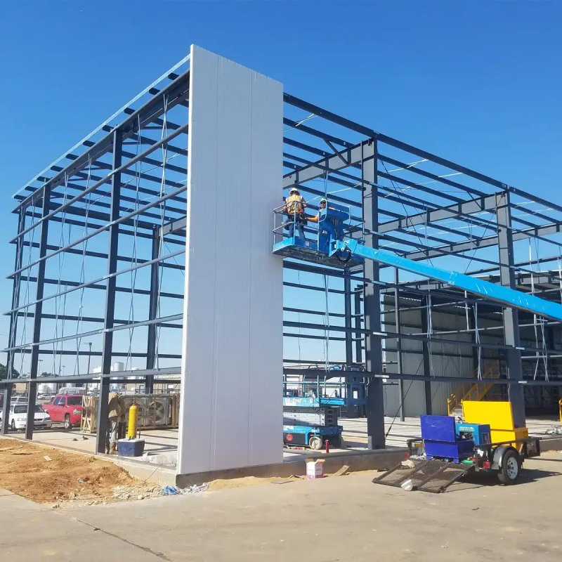 Metal Frame Construction Steel Structure Warehouse Workshop/Factory Building with Great Service