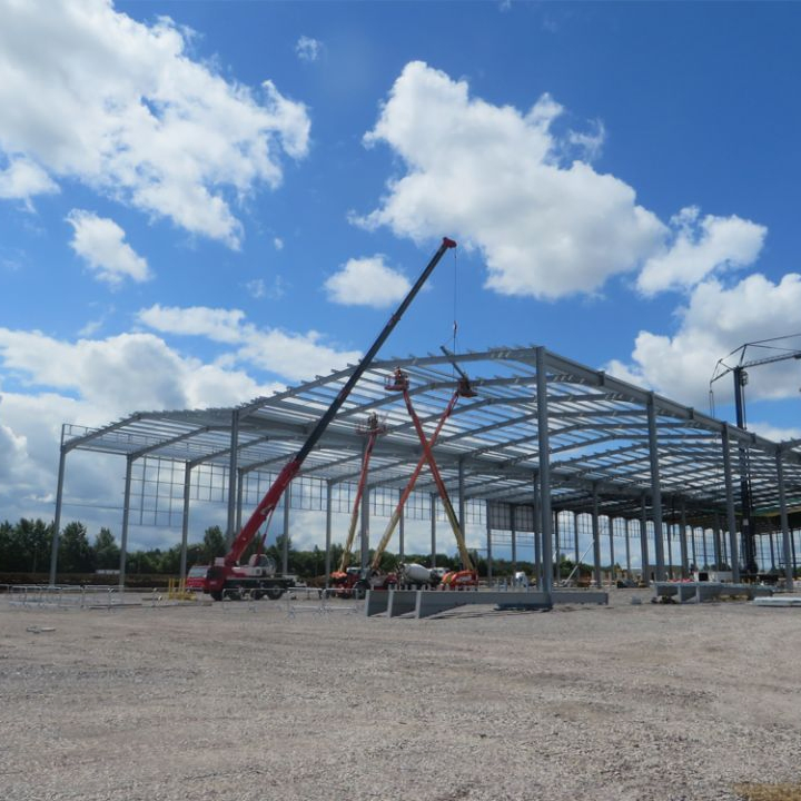 Steel Structure Prefab Galvanized Metal Building for Industrial Multi Span Warehouse Workshop