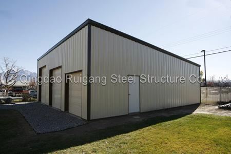 Q345/Q235 Large Span Construction Prefabricated/Prefab H/I Beam Light Steel Structure Building for Workshop Factory Workshop Garage Hangar Shed Cold Storage