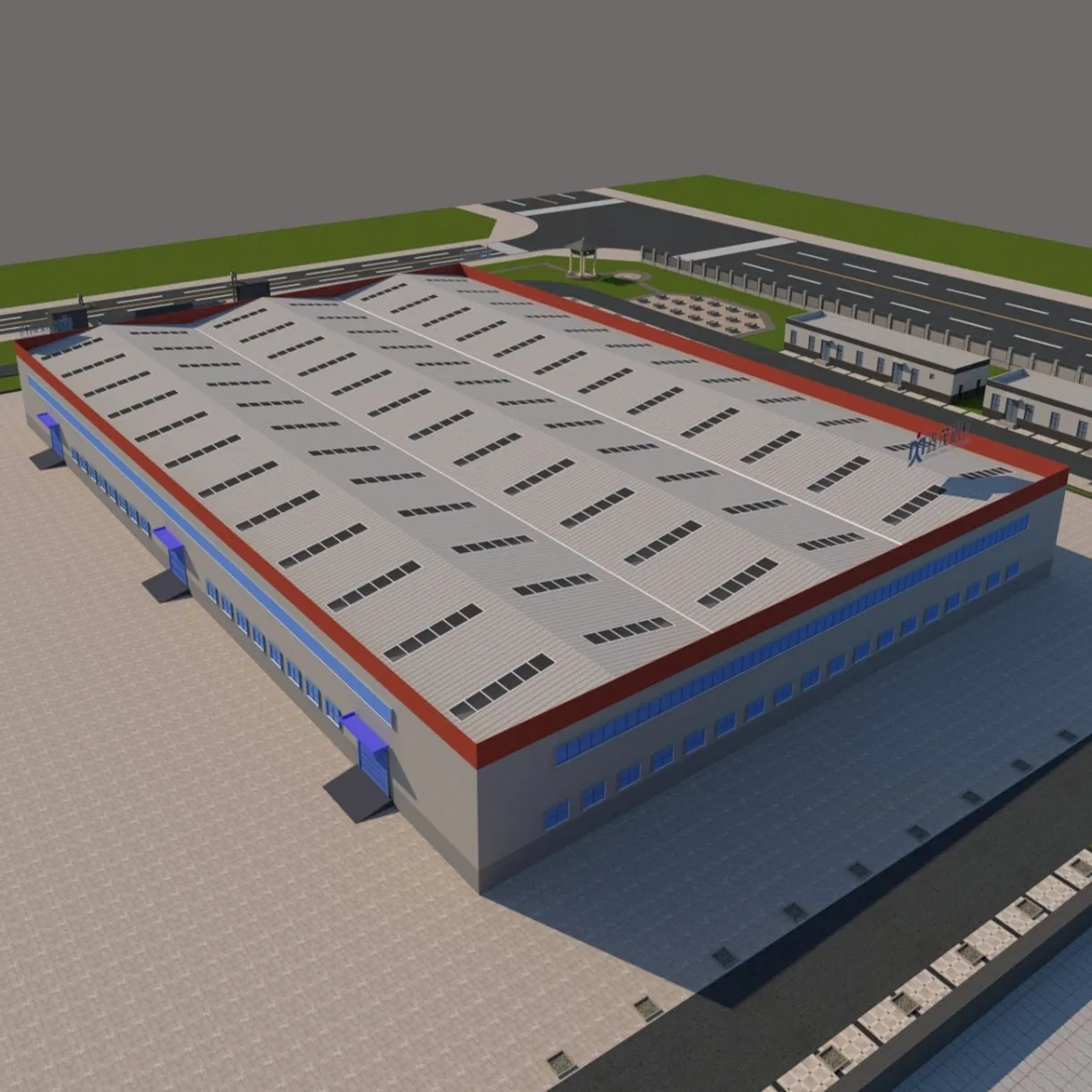 Industrial Multi-Span Metal Frame Prefab Aircraft Hangar Warehouse Steel Structure Building