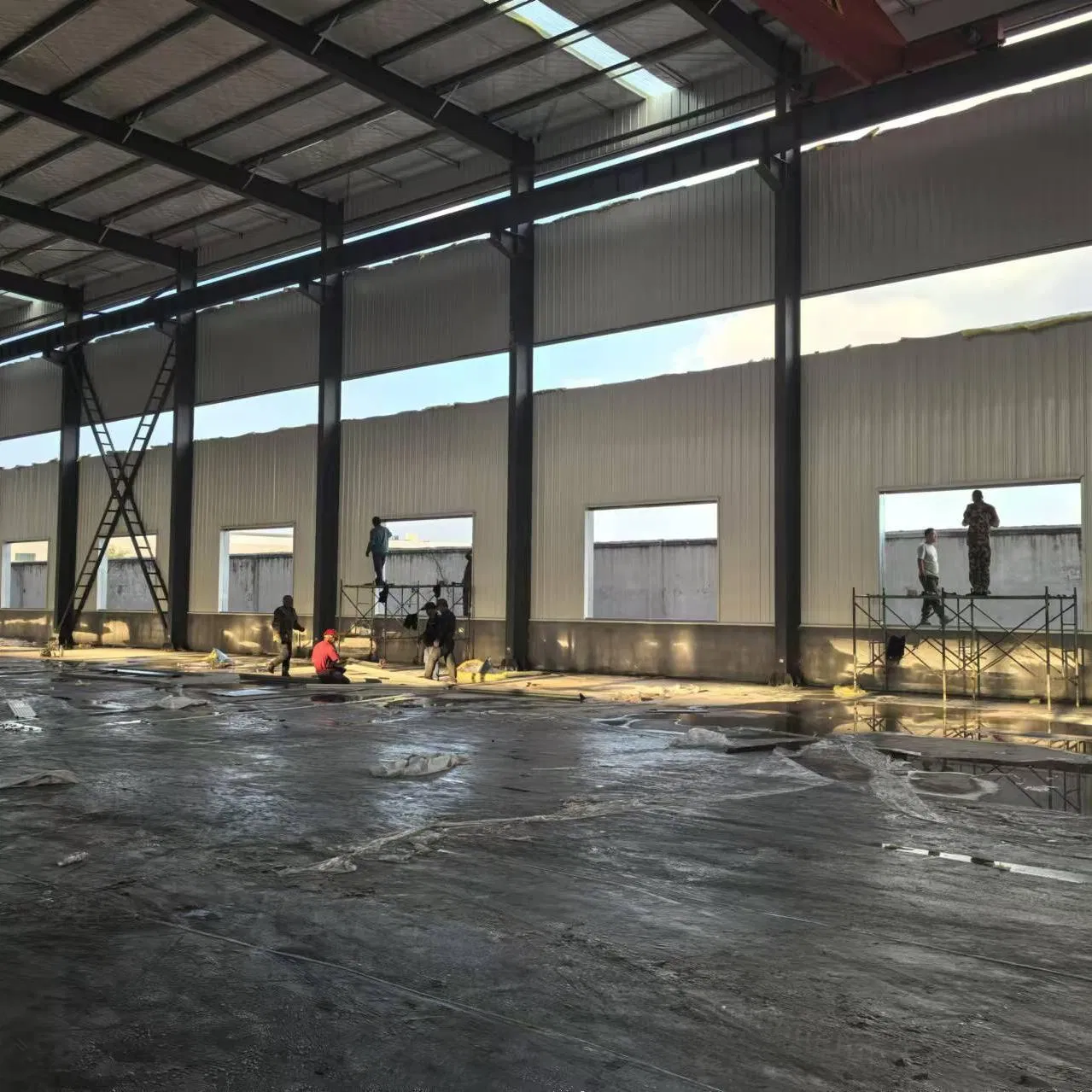 OEM/ODM Processing Customized Steel Structure Frame Prefabricated Galvanized Design Metal Material Workshop/Office Building