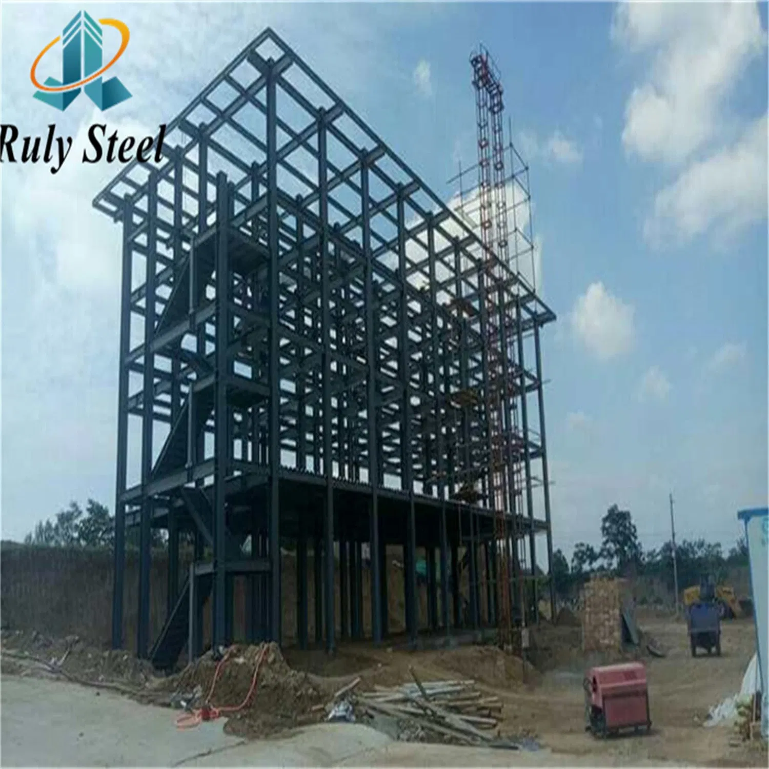 Multi-Span Prefabricated Steel Structure Beverage Processing Plant with 100mm Rock Wool Sandwich Panels