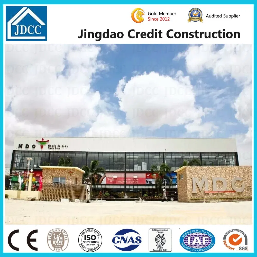 New Deign Prefabricated Light Steel Frame Structure Shopping Mall Shopping Center