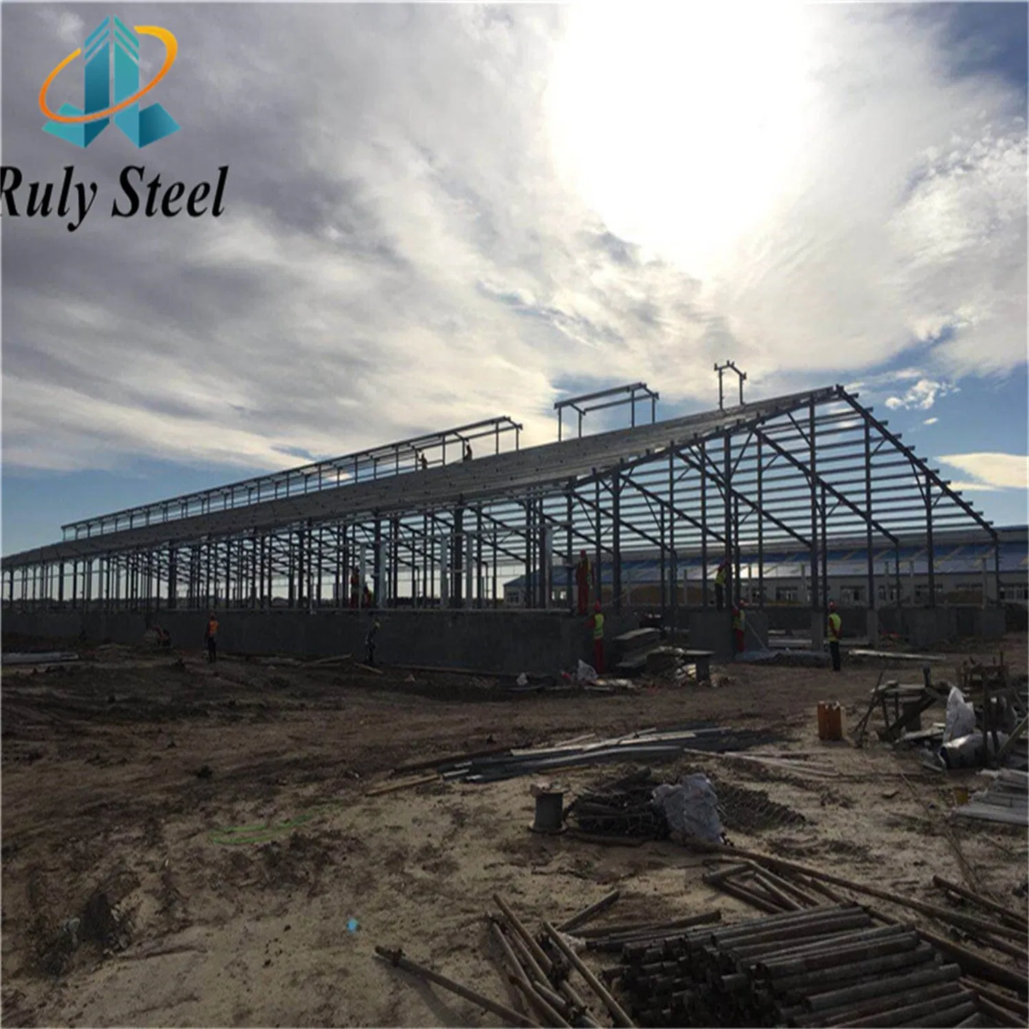 Light Steel Structure Building Prefabricated Textile Workshop Food Processing Warehouse Customized Cold Storage Q355b Steel Structure Prefabricated Building