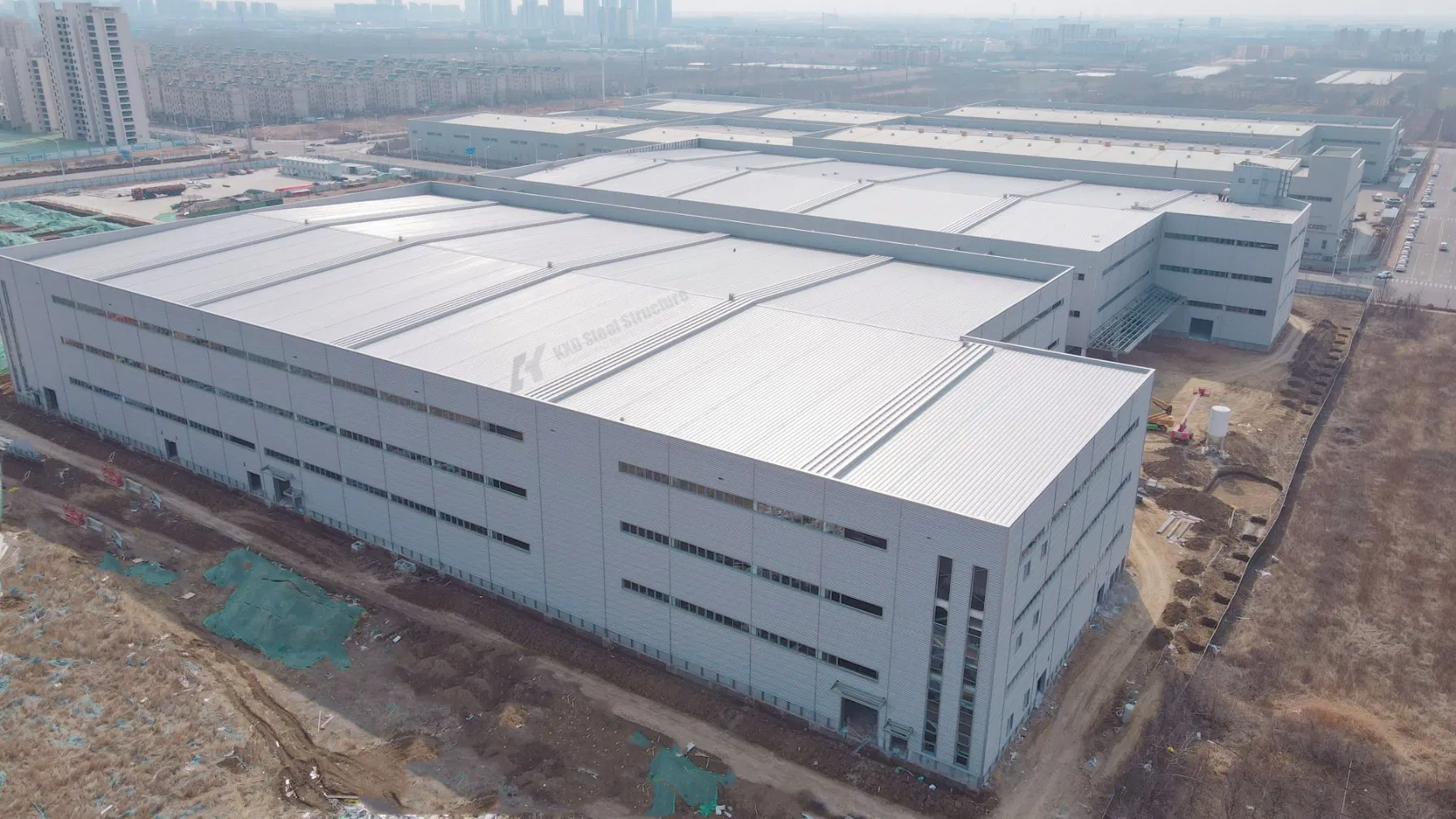 Prefabricated Industrial Steel Frame Structure Factory Building Construction