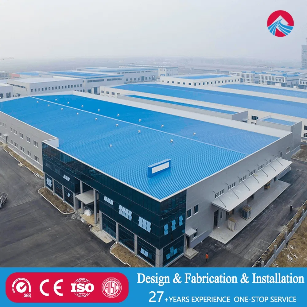 Spacious Modern Steel Structure Factory Building with Industrial Design