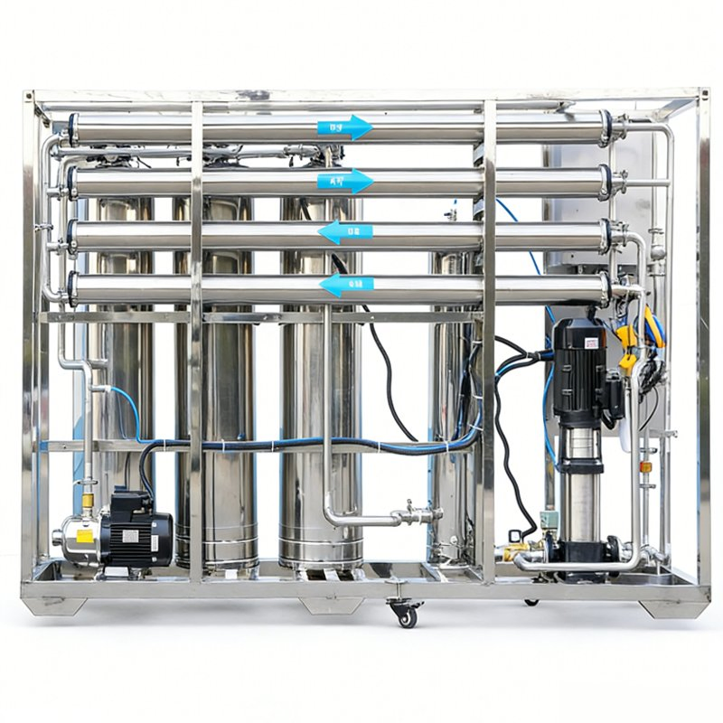 Food Grade Stainless Steel Industrial Reverse Osmosis Water Filter System RO Water Treatment Plant 2000lph for Drinking Water RO Treatment Plant