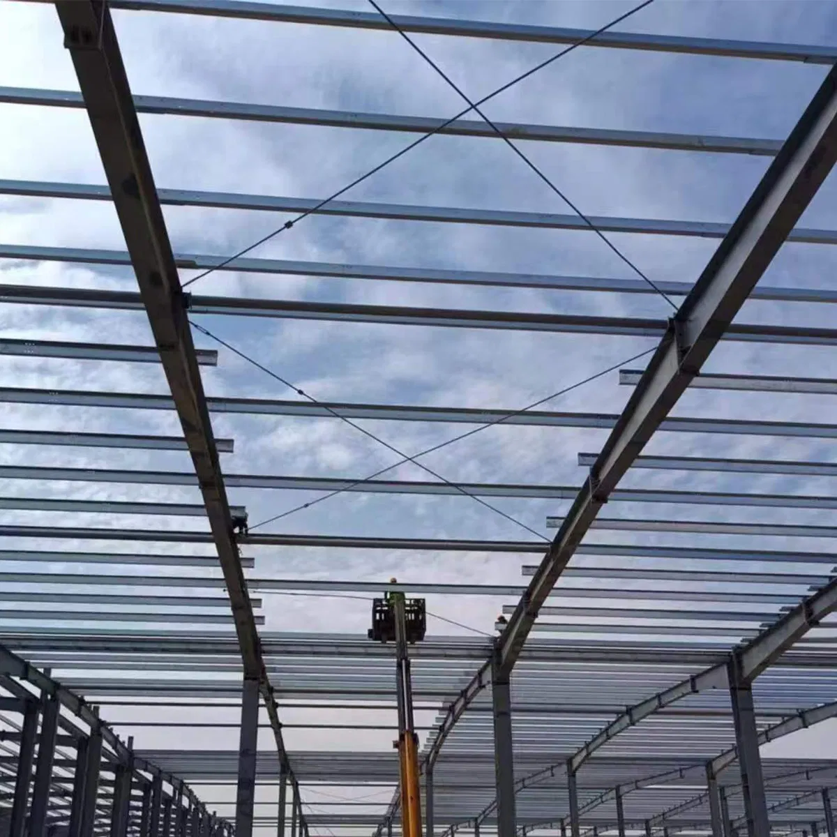 Modern Design Prefabricated Industrial Warehouse Offices Shed Manufacturer Insulated Two-Story Agricultural Steel Structure Warehouse Building