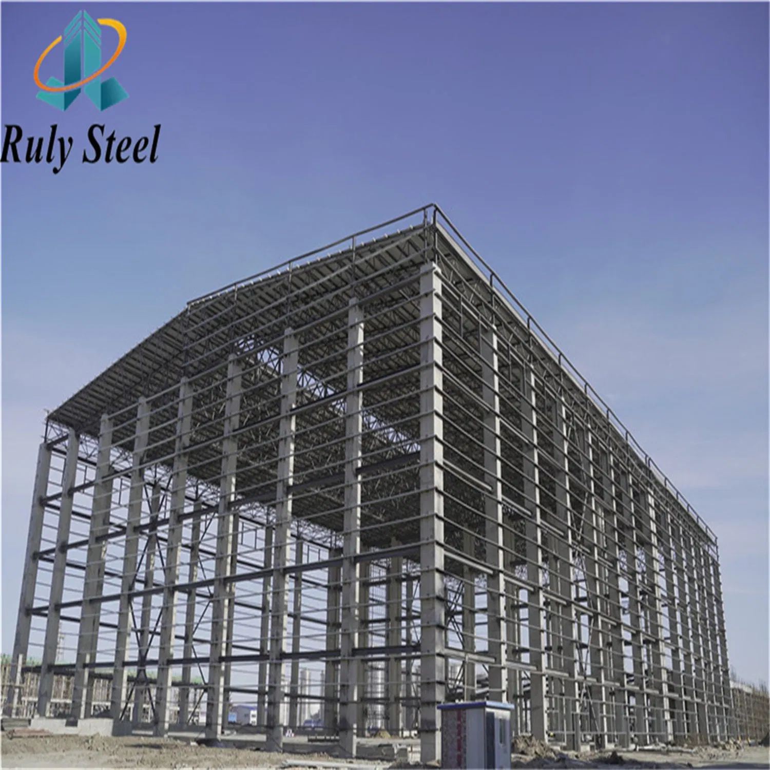 Multi-Span Prefabricated Steel Structure Beverage Processing Plant with 100mm Rock Wool Sandwich Panels