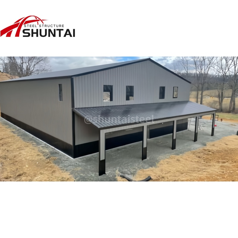 Large Span Best Cost-Effective Industrial Metal Light Steel Portal Frame Construction Material Prefabricated Workshop Warehouse Buildings Steel Structure