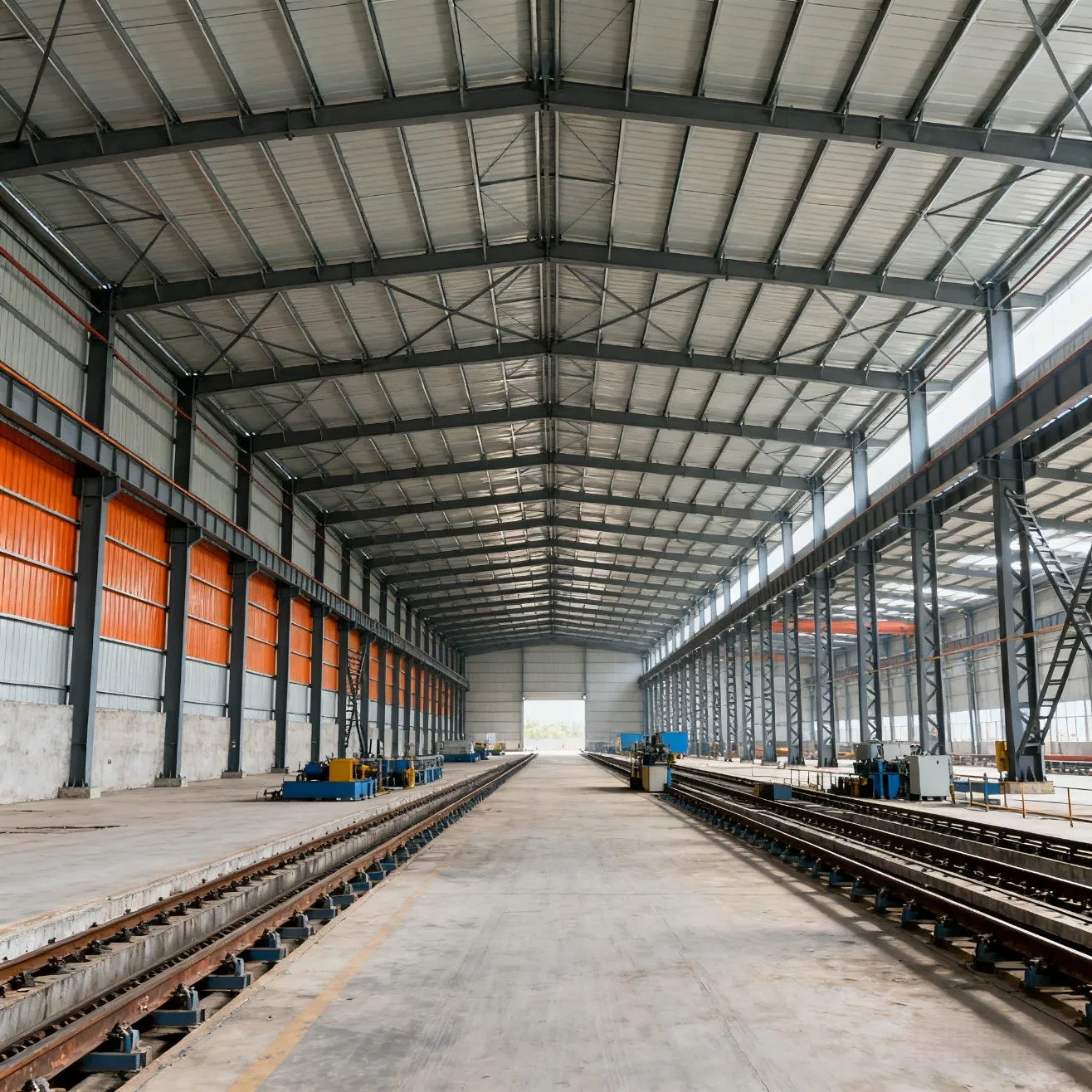 Metal Steel Structure H-Beam Components Materials Production Building Workshop