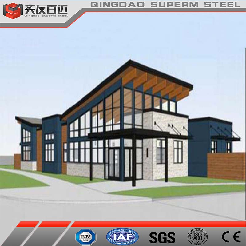 Construction Metal Frame Prefabricated Steel Structure Commercial Office Building
