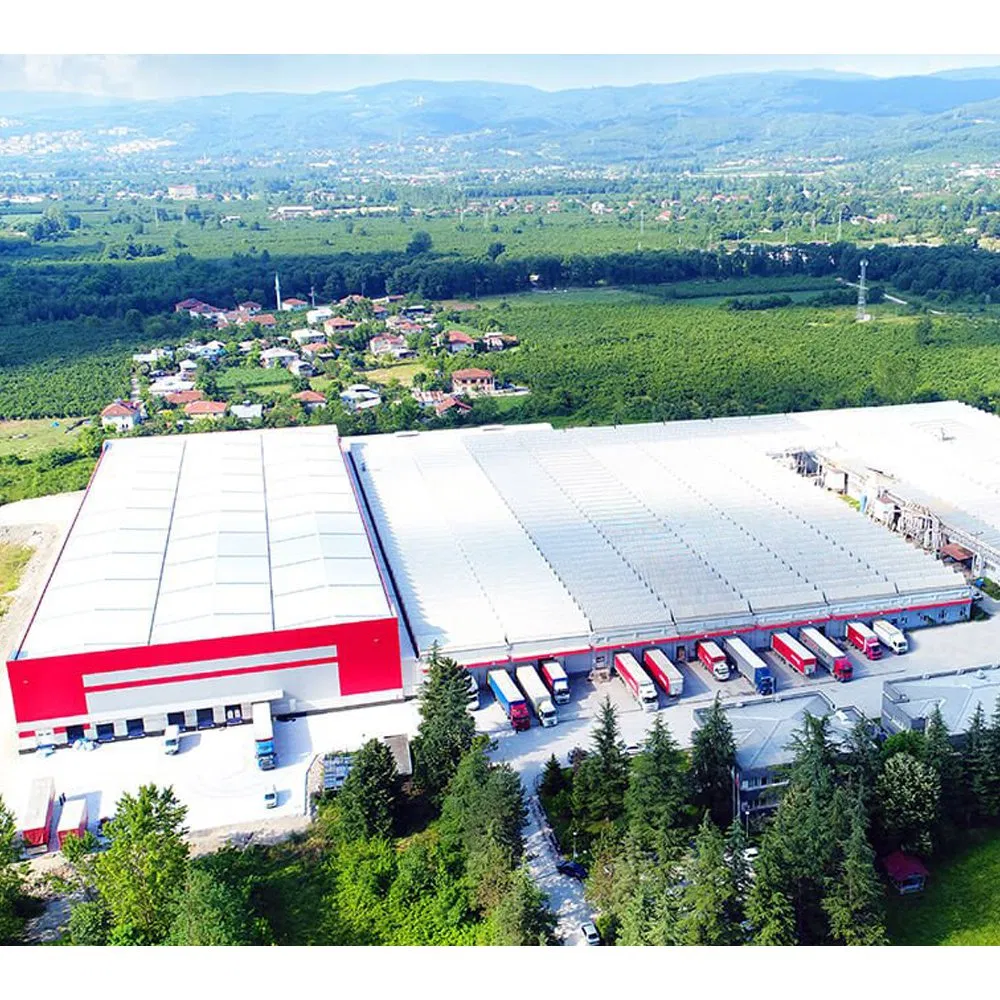 Large Prefabricated Quick Assembly Steel Industrial Prefabricated Metal Prefab Factory Building Workshop Shed Beam Hangar Warehouse Structure Workshop