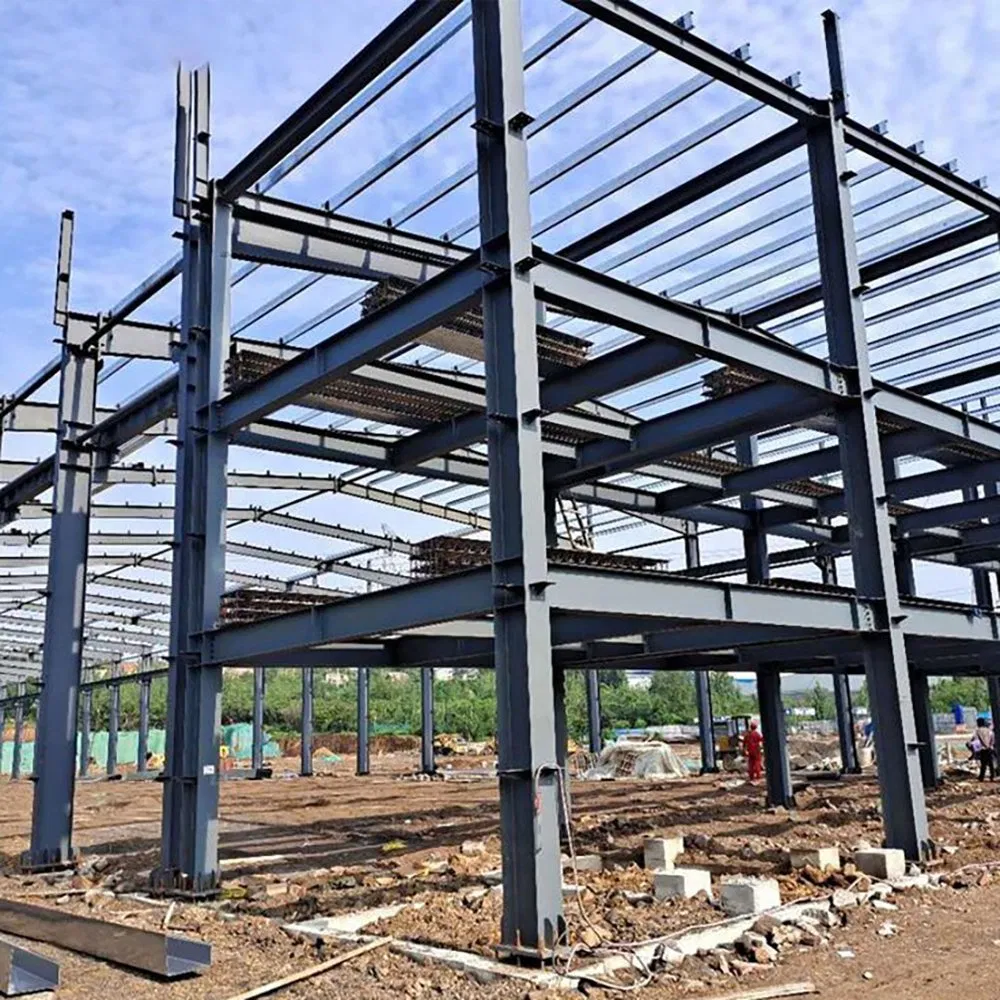 Heavy Design Multi-Storey Prefabricated Steel Structure Building for Saudi Arabia/UAE Warehouse