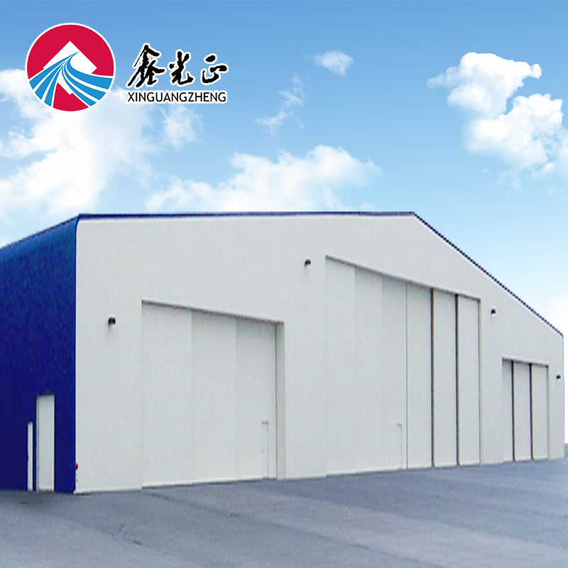 Long Span Light Frame Warehouse Steel Structure Building H Beam Shed Steel Hangar
