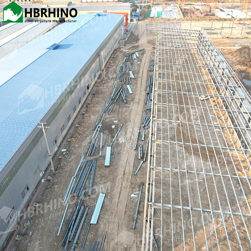 Galvanized Steel Prefab Cold Storage Building Turnkey Heavy Workshop Plant Structure Workshops Plants Prefab Light Workshop