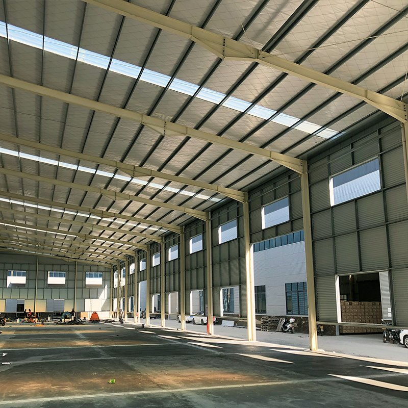 Clear Span Factory Pre Engineering Steel Structure Building Shed Warehouse Dairy Facilities