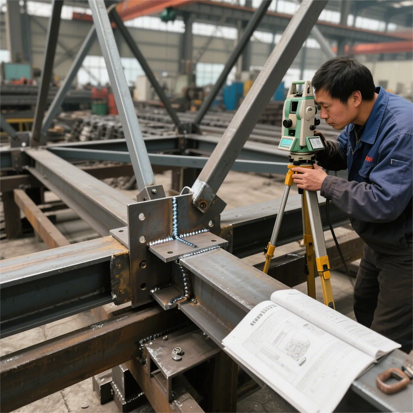 Bolt Connection Standard Package Q355 Q235 Steel Structure Prefabricated Hangar