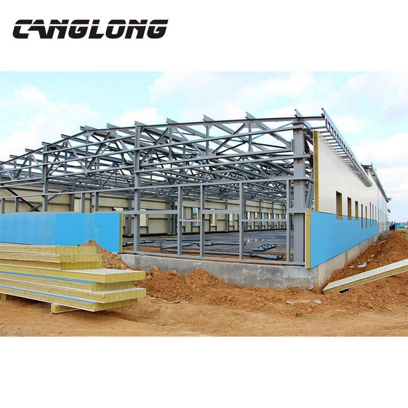 Prefab Warehouse Steel Structure Metal Buildings/Prefabricated Hangar