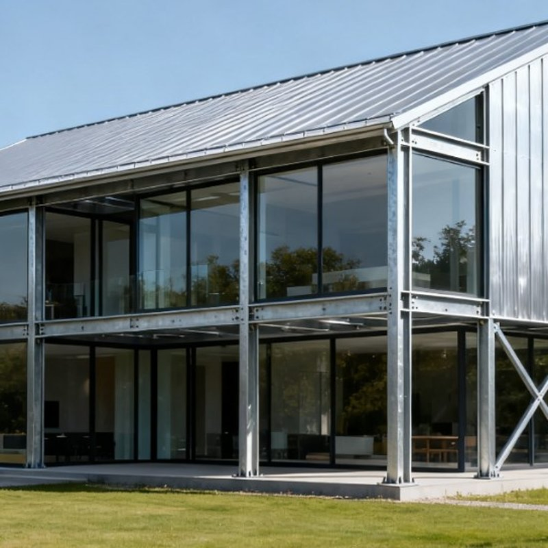 Commercial Steel Structure Office Building Modern Steel Frame Shopping Mall