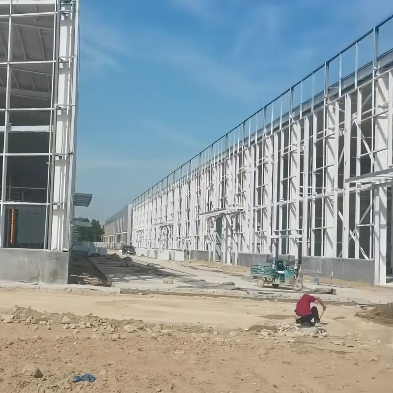 Multi Span Industrial Steel Structure Production Building for Logistics