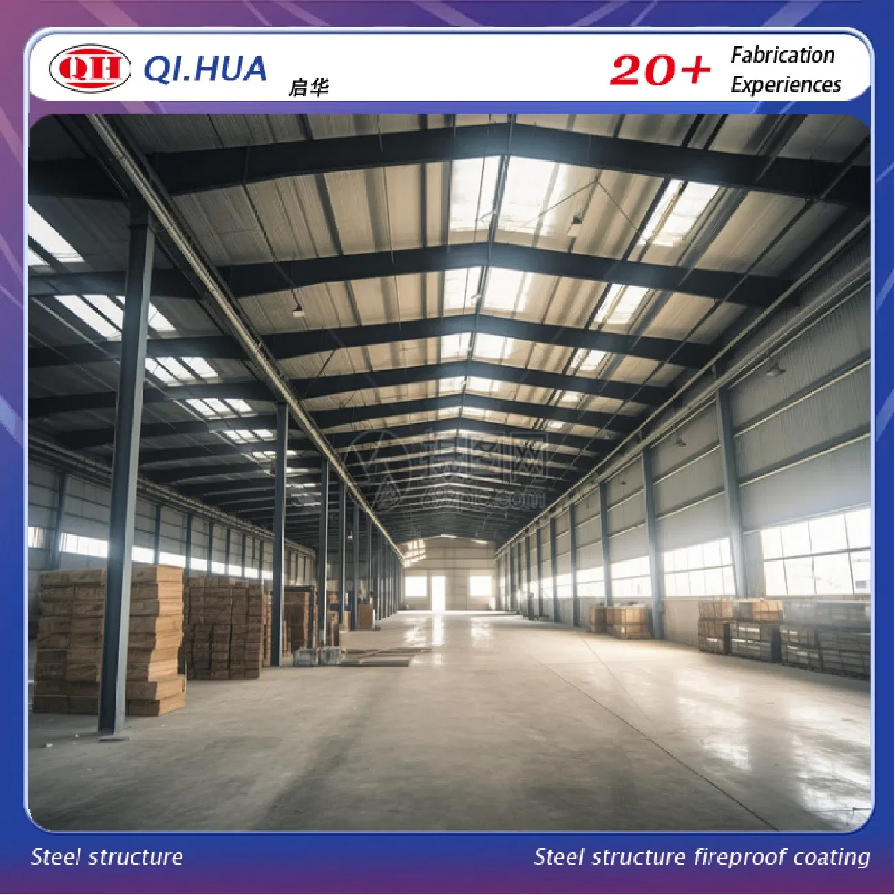Low Cost Factory Direct Prefab Steel Frame Warehouse Metal Building for Workshop Hangar