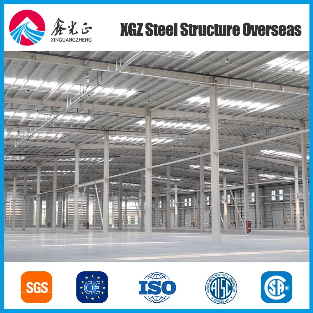 Spacious Modern Steel Structure Factory Building with Industrial Design