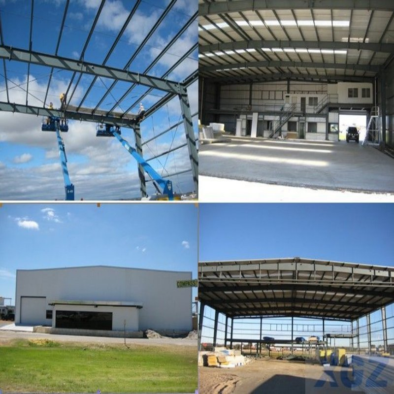 Lightweight Steel Structure Frame Hangar with PU Sandwich Panel Insulation