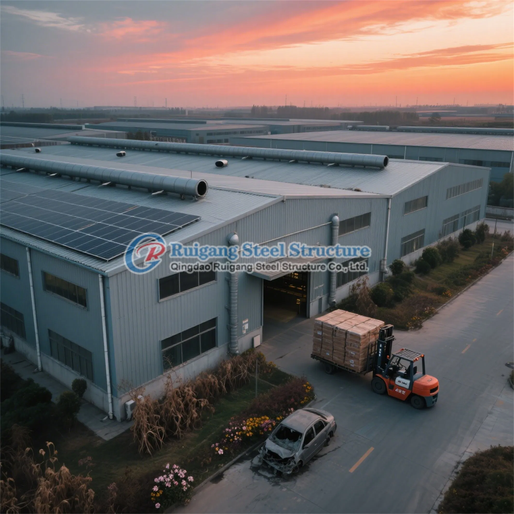 Pre-Engineered Peb Steel Structure Factory Building with High Quality Light Steel Frame and Insulated Panels