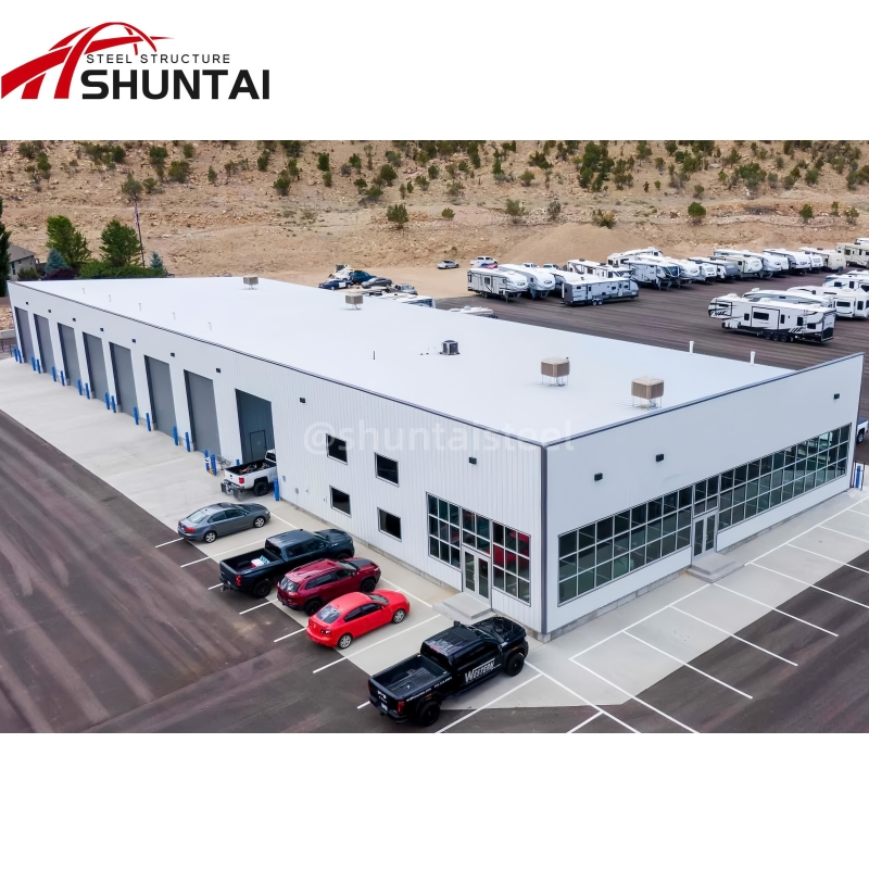 Large Span Best Cost-Effective Industrial Metal Light Steel Portal Frame Construction Material Prefabricated Workshop Warehouse Buildings Steel Structure