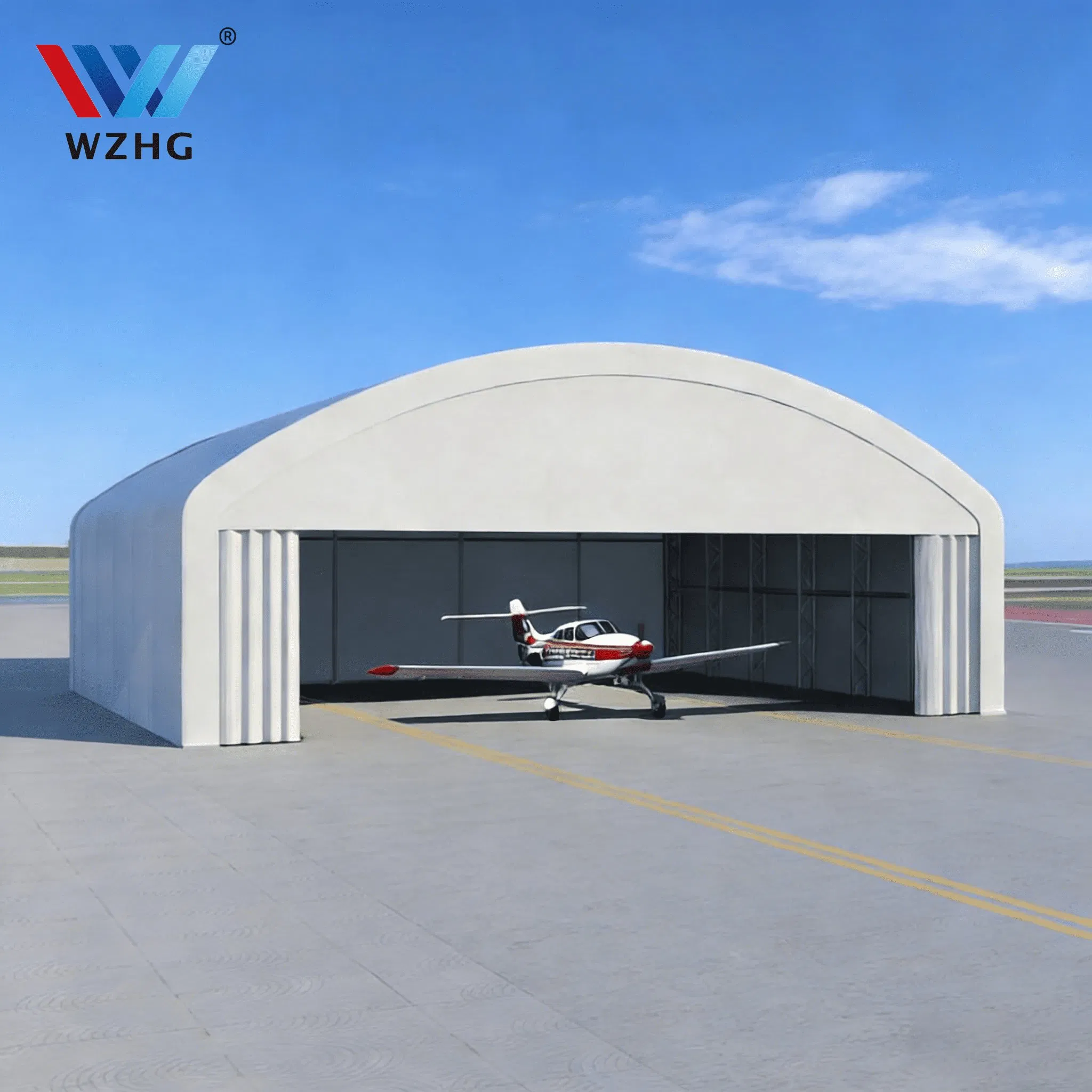 Wide Span Steel Structure Aircraft Hangar for Storage and Maintenance with Clear Span Design and Heavy-Duty Construction