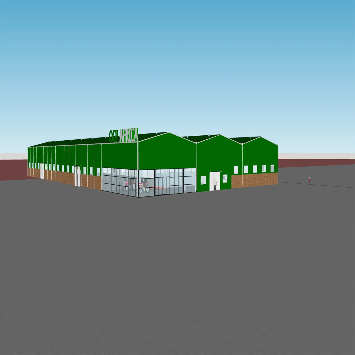 Prefabricated Metal Frame Factory Building Construction; Agricultural Steel Structure Building