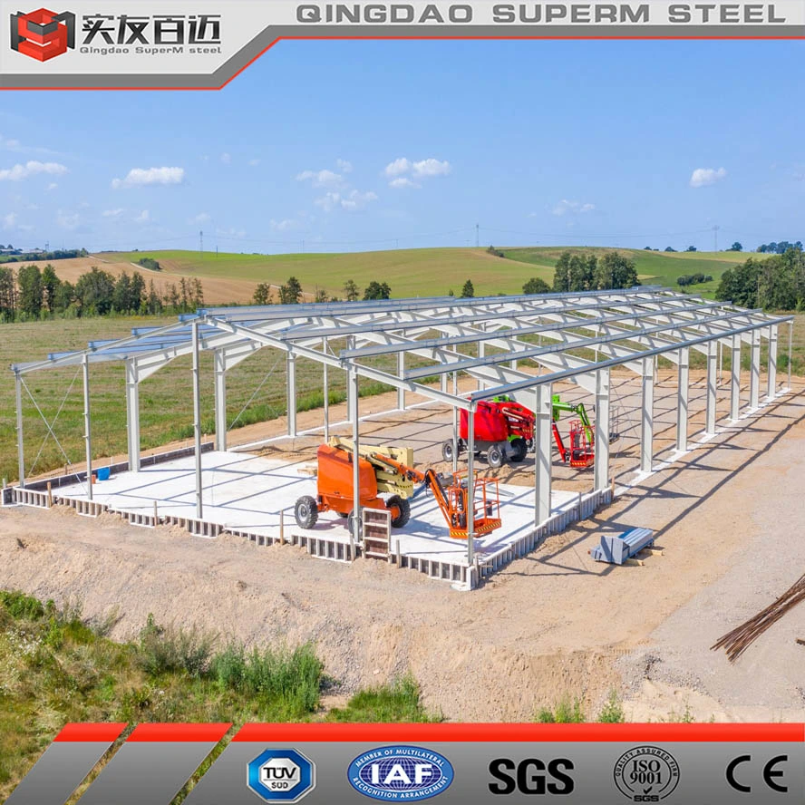 Prefabricated House Steel Structure Workshop Kits Prefab Storage Warehouse Exhibation Building