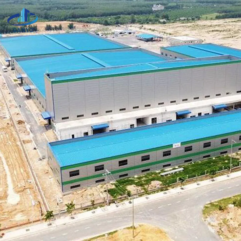 Cold Storage Industrial Portable Large Span Prefab Steel Frame Structure Food Factory Warehouse Metal Workshop Building for Sale
