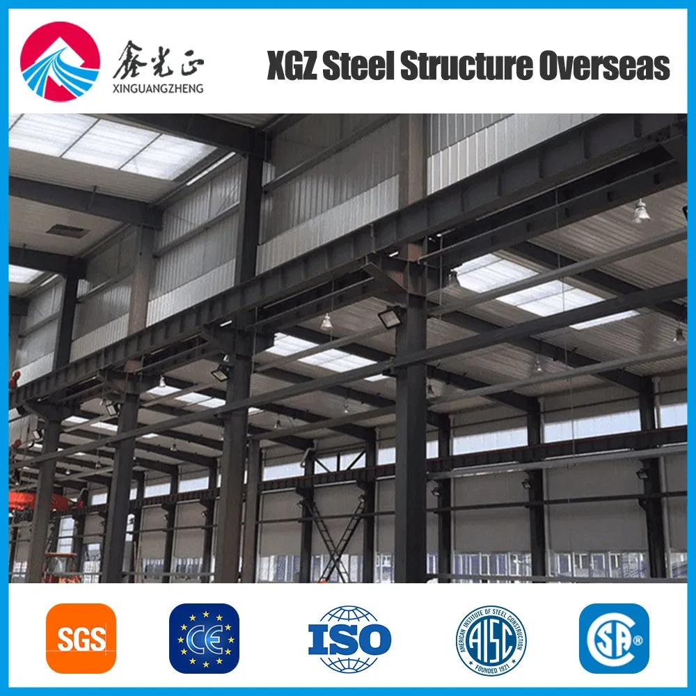 Spacious Modern Steel Structure Factory Building with Industrial Design