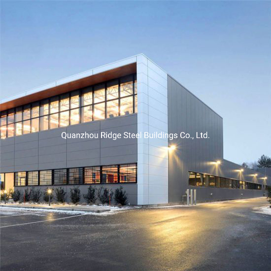 Prefabricated Steel Structure Frame Warehouse Prefab Commercial Building with Insulation Sandwich Panel Roof Wall