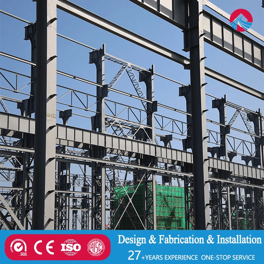 Prefab Steel Structure Workshop Warehouse Hall Metal Commercial Shed Prefabricated Building Construction