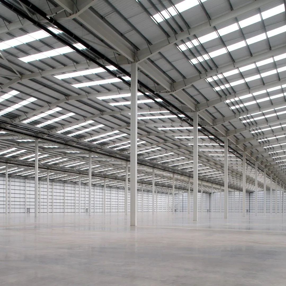 Steel Structure Prefab Galvanized Metal Building for Industrial Multi Span Warehouse Workshop