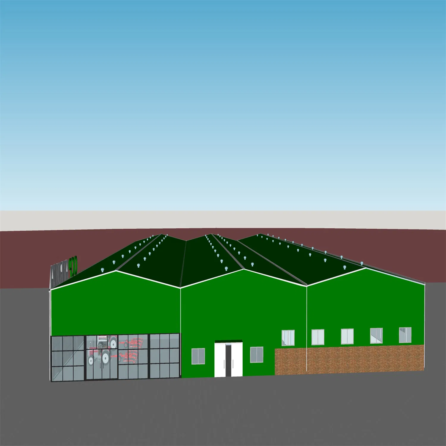 Prefabricated Metal Frame Factory Building Construction; Agricultural Steel Structure Building