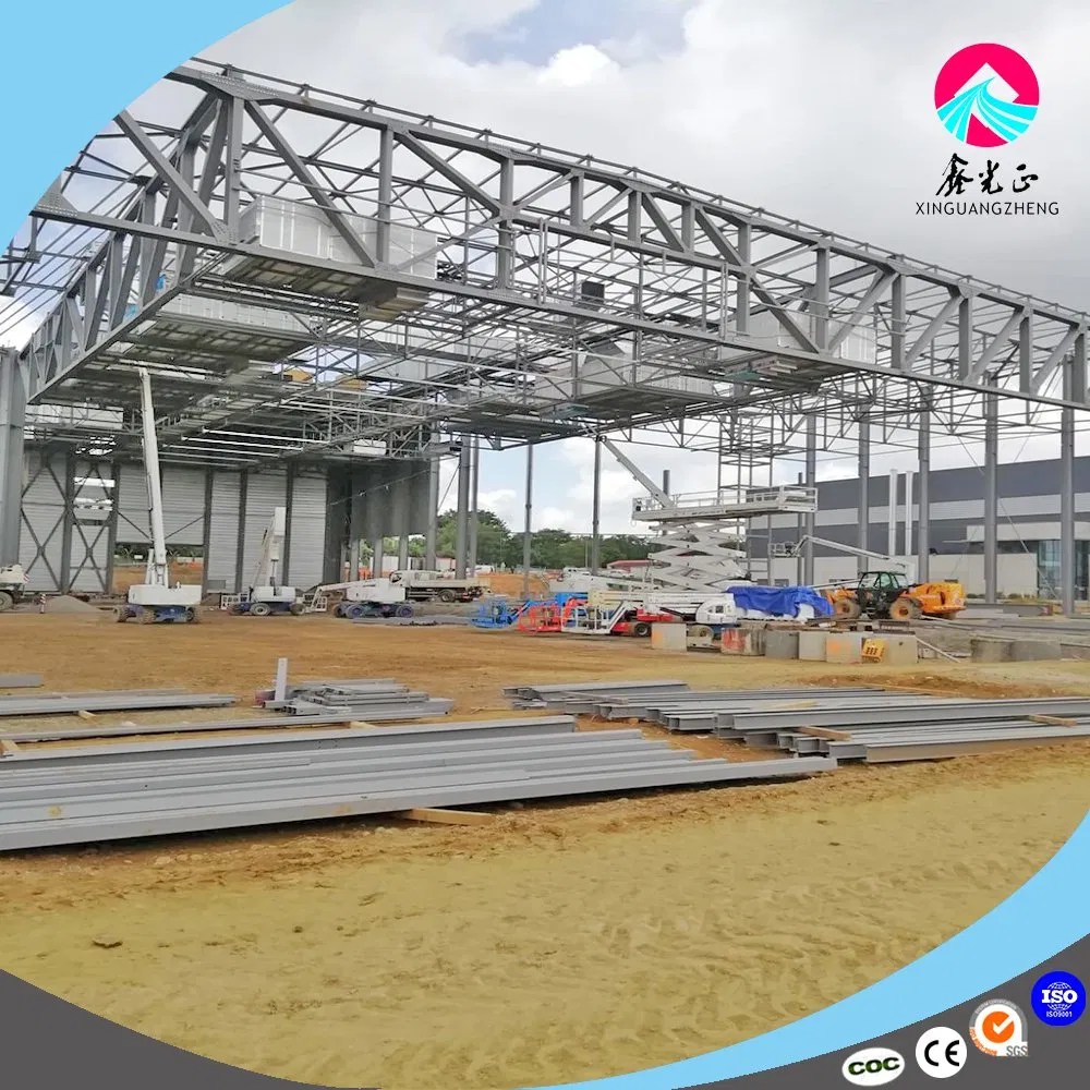 Prefab Light Metal Construction Steel Structure Prefabricated Broiler Products Processing Plant